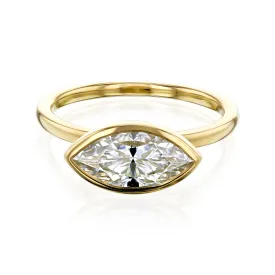 1.80ct Marquise Posh X Bezel Ring