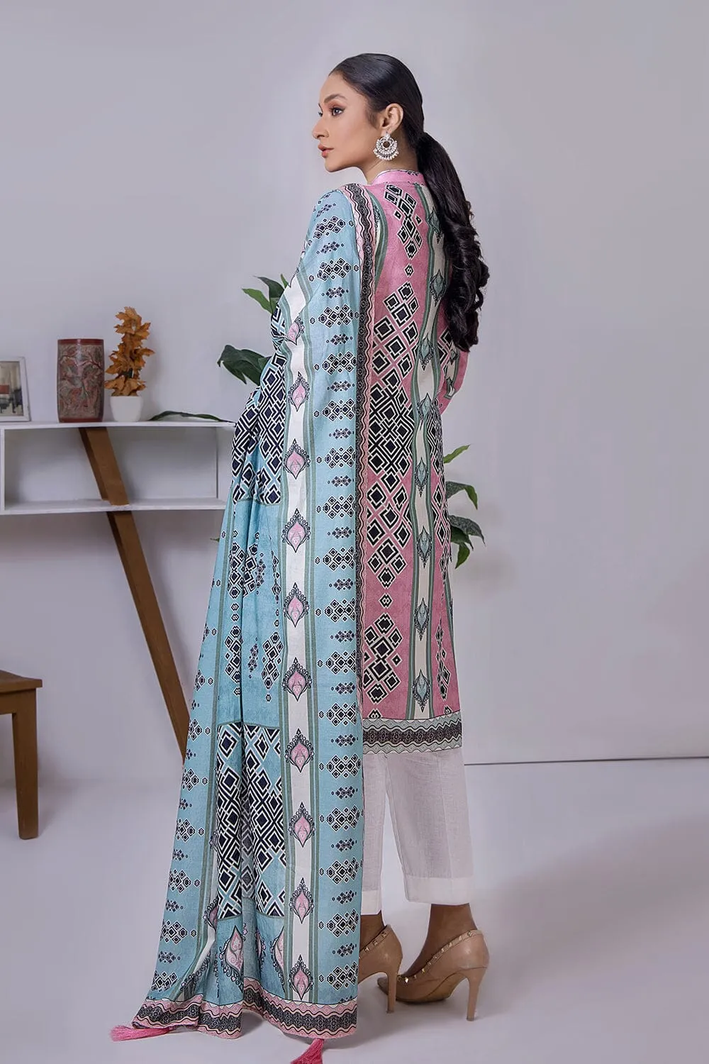 2 Pcs Unstitched Lawn SHIRT & DUPATTA RKL-1732