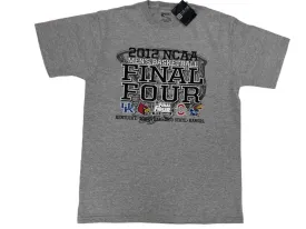 2012 Final Four Team Logos New Orleans Official Grey T-Shirt