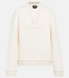 Alpaca and wool sweater TOM FORD, white