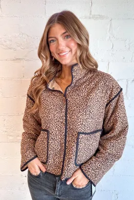 Animal Print Quilt Jacket