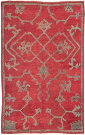 Antique Oushak Rug - 5' x 7'10