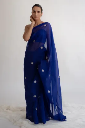 Bee Zardosi Saree - Royal Blue