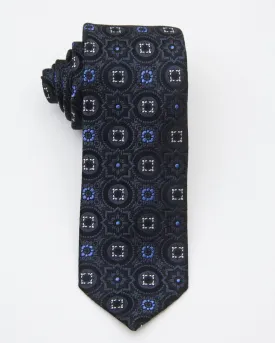 Boy's Tie 20678 Black/Blue