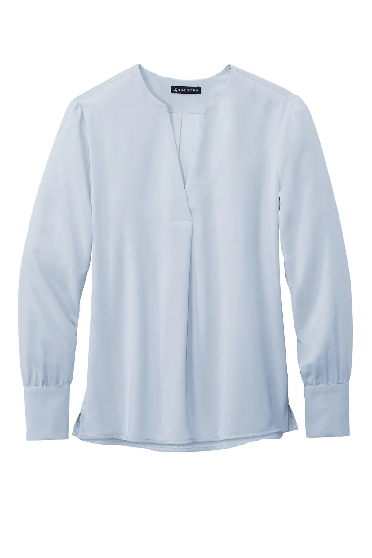 Brooks Brothers Women's Open-Neck Satin Blouse BB18009