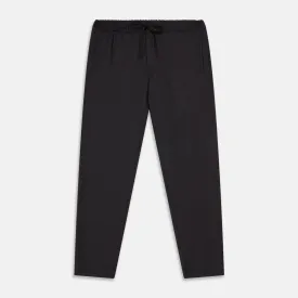 Charcoal Tailored Drawstring Trousers