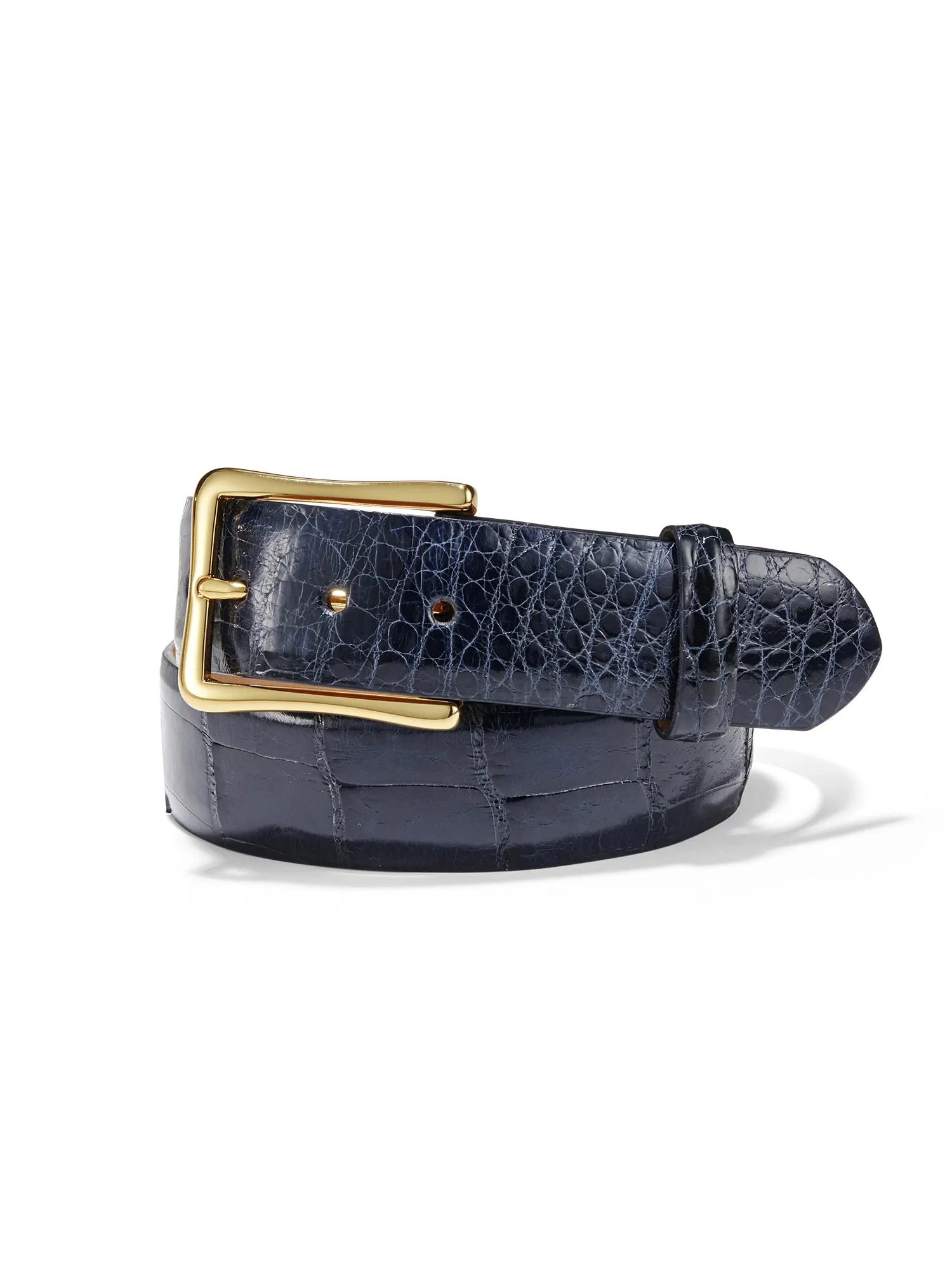 Cheri Gator Belt With Gold Buckle