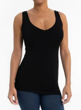 Elietian Reversible V-Neck to Scoop Neck Tank