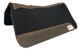 Fast Back Black 1" Roper Saddle Pad