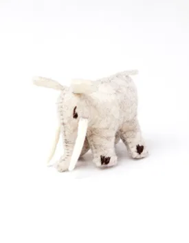 Felted Animal Ornament Elephant