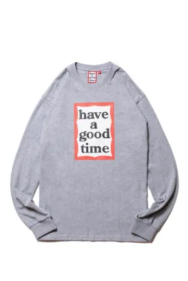 FRAME L/S TEE HEATHER GRAY