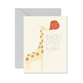 Giraffe Sweet Little Baby Card