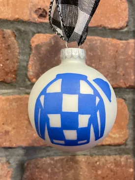 Hand-painted Secretariat Glass Ornament