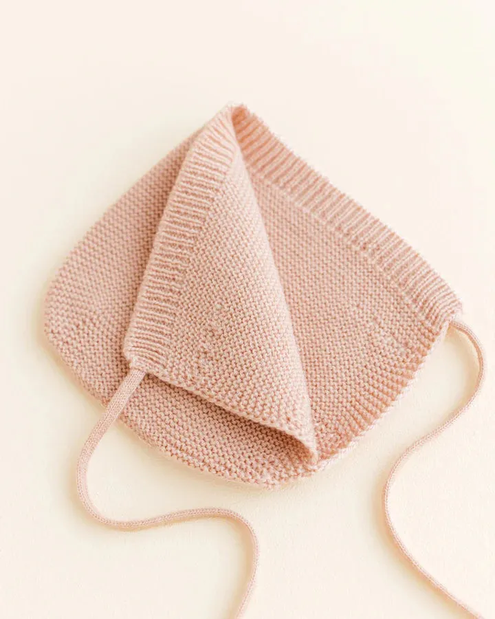 Handmade Merino Wool Newborn Bonnet - Apricot