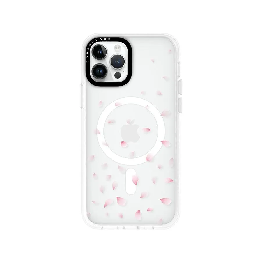 iPhone 12 Pro Cherry Blossom Petals Phone Case MagSafe Compatible