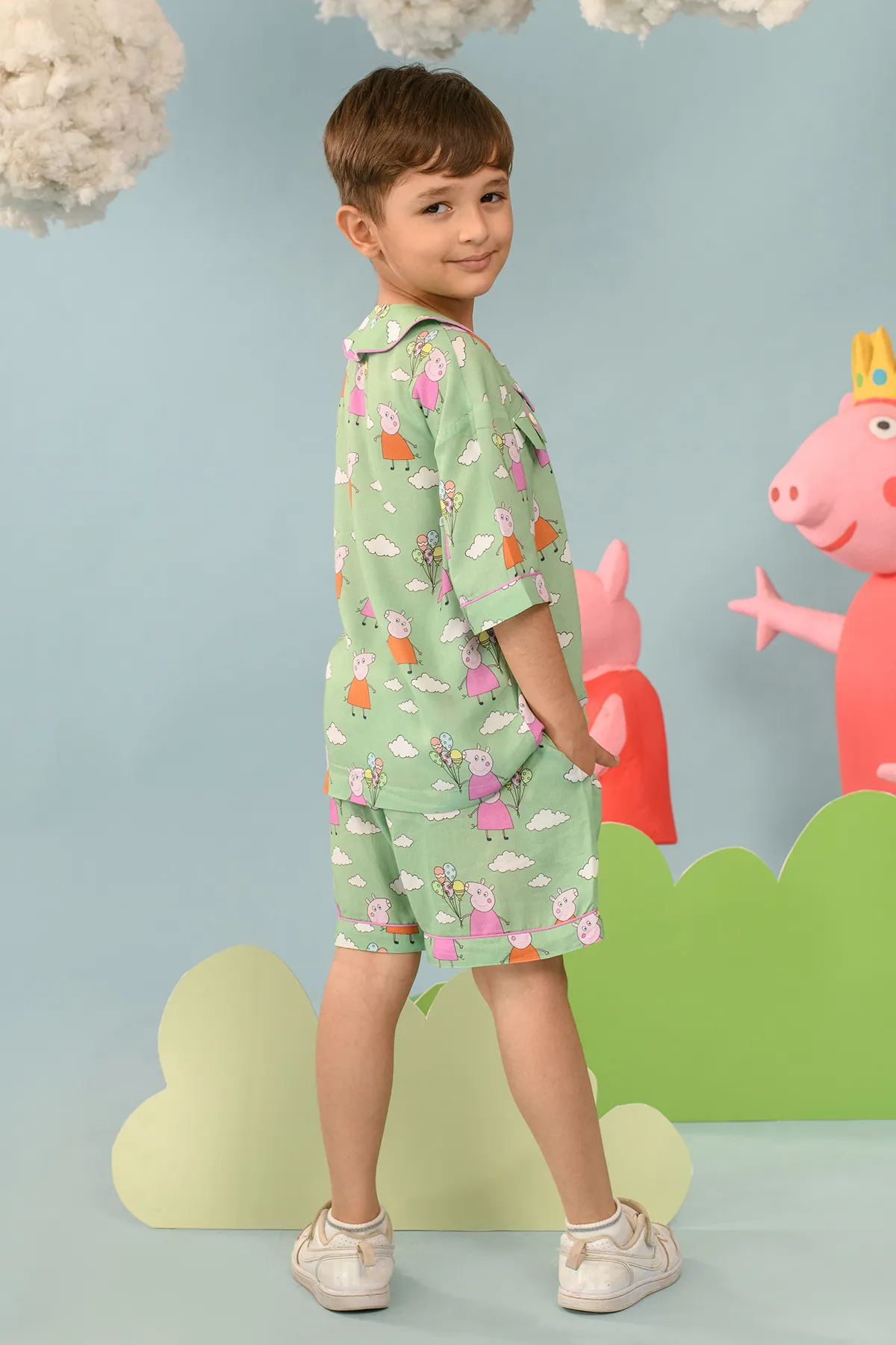 Kelly- Peppa Pig Shorts Set For Boys