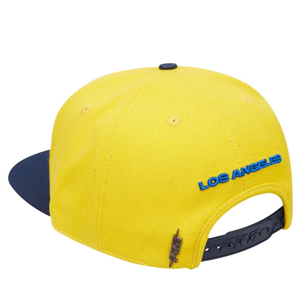 LOS ANGELES RAMS MULTI LOGO WOOL SNAPBACK HAT (UNIVERSITY BLUE/ YELLOW)