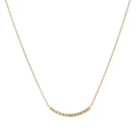 <!--NK996dia--> pavé curved edgy bar necklace