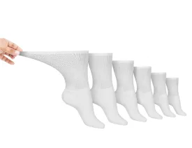 Men's Cotton Diabetic Crew Socks (6 Pair)