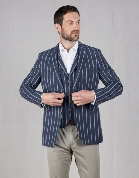 Pearse Blue Stripe Blazer