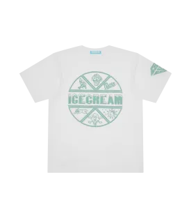 PUFF PRINT ICECREAM T-SHIRT - WHITE