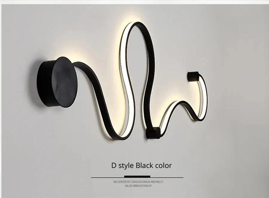 QIYI Modern Acrylic home deco in White black iron body sconce