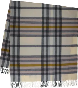 Sustainability Edition Modern Plaid Cashmink Throw