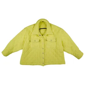 YELLOW OVERSIZED PADDED SHIRT