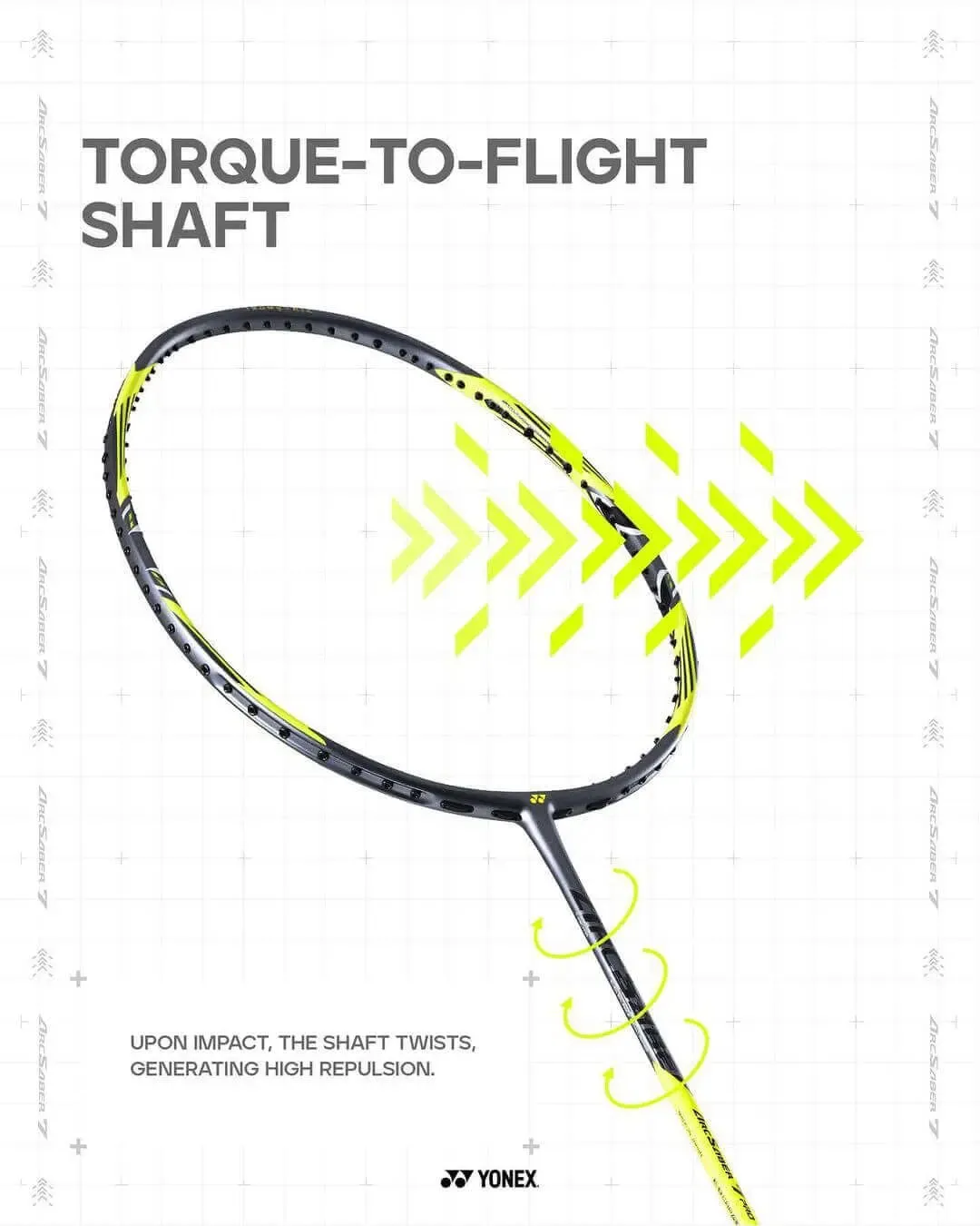 Yonex ArcSaber 7 Play (Gray/Yellow) - PreStrung